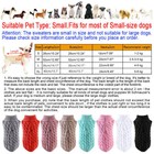 Dog Sweaters Winter Dog Clothes For Small Dogs Warm Chihuahua Pet Vest Coat Xs-l