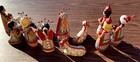 Vintage Mexican Folk Art Clay Nativity Set From Presidential Family Estate Rare 