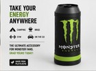 Monster Energy Black   Green Can Insulator Can Cooler Holder Sleeve - Theme