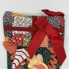 Vintage Disney Tigger Quilted Patchwork Christmas Stocking 84167 W red Bow 20 