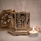 Vintage Japanese Cut Brass Incense Burner Pagoda Lantern Stamped Japan