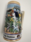 Budweiser America s Favorite Pastime Baseball Beer Stein 1990 Sports Memorabilia