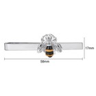 Silver Tie Clip For Mens Stainless Steel Novelty Feather Bat Bee Tie Bar Suit   