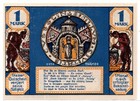 1921 Germany Koslin Notgeld 1 Mark Note  302 
