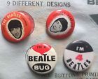 1960 s The Beatles Vending Item Pinbacks X8 Vintage Trade Ad Buttons T-shirt
