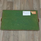 Vintage Helen Walker Embroidered Floral Wood Glass Tray Circa 1920 Antique Decor