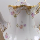 Theodore Haviland Limoges Teapot H4115 Blank 1009 France Porcelain Flowers Gold