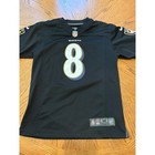Nike Lamar Jackson Baltimore Ravens Jersey Kids Medium 10 12 Black Nfl 8