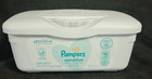 Pampers Sensitive Baby Wipes Plastic Pop Up Refillable Container 64 Count Empty