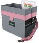 Drive Auto Car Trash Can - Leakproof  Hanging Garbage Bin 2 Gallons Grey pink