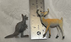 Vintage Plastic Wild Animal Lot Marx Mpc Laramie Giraffe Lion Elephant Hippo