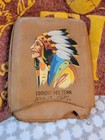 Vtg Lookout Mountain National Park  Souvenir Leather Cherokee Cigar Pouch 1937