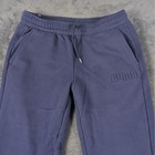 Puma Men s Blue Jogger Sweatpants Large Drawstring Rib Cuff Fleece