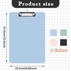 Clipboards 4 Pack Plastic Letter Size  Mixed Colors - Black