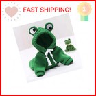 Chezabbey Dog Hoodies Pet Frog Clothes Outfit Cat Warm Winter Sweater Coat Pullo