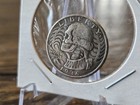 1936 Washington Quarter Hobo Nickel Skull Carved Coin Art