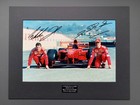 Michael Schumacher Eddie Irvine Hand Signed 1999 Ferrari F399 Launch Photo Coa
