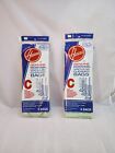  2 - New Hoover Type C Upright Vacuum Cleaner Bags 40100003c Genuine Oem 4 Pack 