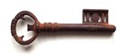 Antique Large Cast Iron Victorian Skeleton Key Bottle Opener 
