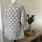 Cost Plus World Market Woven Blanket Wrap Boho Fringe Jacket Size S m