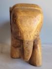 Vintage Hand Carved Wooden Elephant 7  Long By 3  Wide