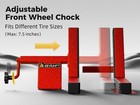 Motorcycle Front Wheel Chock Adjustable Tire Vise For Lift Table Heavy Duty
