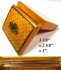 Antique 19th C   French Star Pique Snuff Or Patch Box  Boulle Bouquet Cartouche