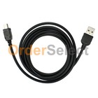 5 Pin Mini Usb Cable Data Sync Charging Cord Blk For Camera  Nuvi  Gps  Ps3  Mp3