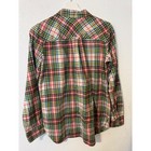 J crew Always Classic Plaid Button Down Shirt Colorful Flannel Cotton Size 4