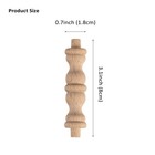 20 Pack Wood Craft 3 15 Inches  length   0 7  diameter   3 1inch