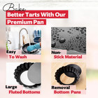 8 Pack Mini Tart Pans 4 Inch With Removable Bottom Round Nonstick Deep Quiche Pa