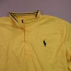 Polo Ralph Lauren Sweater Mens Large Shirt Short Sleeve 1 4 Zip Lightweight