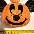 Disney Mickey Mouse Halloween Ceramic Pumpkin Candle Tea Light Holder