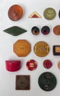 Vintage Lot Of 30 Tested Unique Bakelite Buttons Carved 1 3 4  To 3 4 