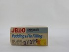 Vintage Jell O Chocolate Pudding Pie Filling Box General Foods Ephemera 1970s