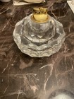 New Vintage  mcm  Faceted Crystal glass Table Lighter From Japan 