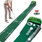 Putting Green Indoor - Golf Putting Mat With Realistic Green Speed  Dual-hole
