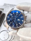 43mm Stainless Steel Watch Case With Band For Iwc Pilot Series Eta7750