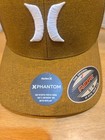 Hurley Men s Phantom Shores Fitted Hat  Brown H2o Dri Flex Fit  S m Nwt 