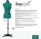 Sew You Adjustable Dress Form S m  Sizes Us 4   12  Female Sewing Mannequin With P