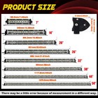 7 14 20 26 32 38 42 50  Led Light Bar Spot Flood Offroad Driving Lamp Trucks 4wd