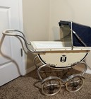 Antique Vintage 1950s Coronet Baby Doll Carriage Buggy Pram Adorable And Fun    