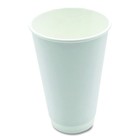 Boardwalk Dw16hcuppk 16 Oz Double-walled Paper Hot Cups - White  25 pack  New