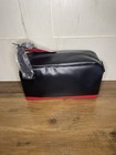Guess Travel Bag Black Red With Handle 9x3x5 Toiletries Case  New With Tags