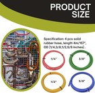 4pcs Hvac Copper Pipe Bender Kit - 1 4   3 8   1 2   5 8  Tube Bending Strips 