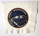 Vintage Apollo 9 Mission Logo Paper Cocktail Napkin Nasa Mcdivitt Scott Space