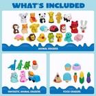 36 Pieces 3d Animal Erasers For Kids  Cute Desk Pets Classroom Rewards Bulk Set 