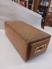 Antique Shaw Walker Oak One Drawer Card File Cabinet Drawer Clean