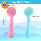 2pack Silicone Face Scrubber Manual Face Wash Facial Scrub Brush  Skin Friendly 