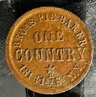 1863 U s  Civil War Token    broas Pie Baker   One Country New York Nice